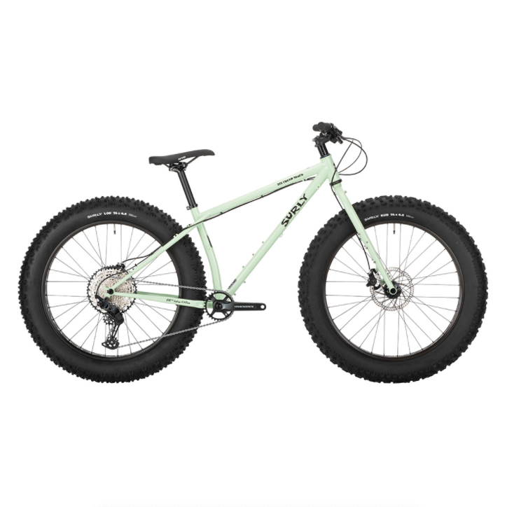 Mint green mountain store bike