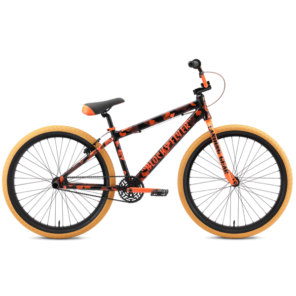 SE Bikes Orange Camo Blocks Flyer 26 BMX Fatbike Adventures Store